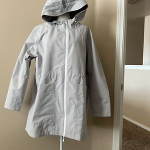 Nuage Hooded Raincoat Gray 1X